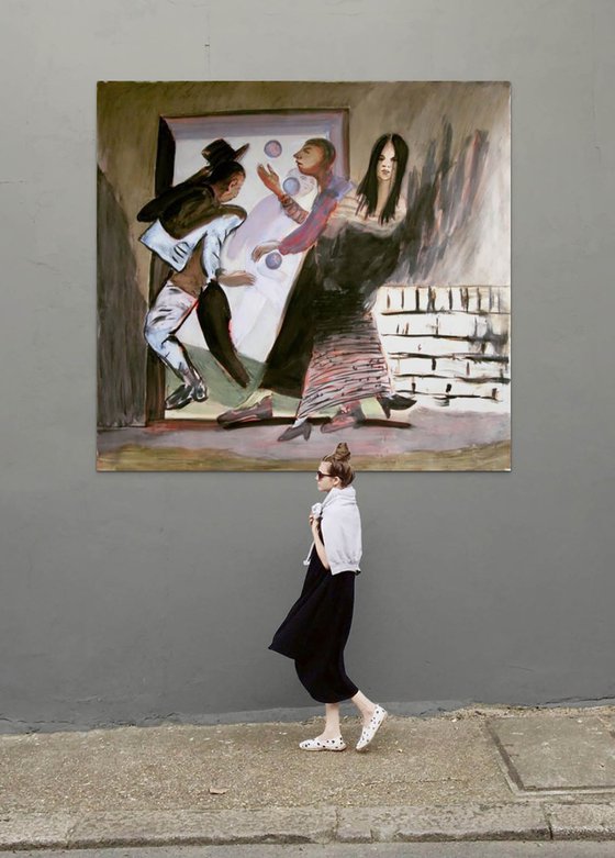 Juggler in a Doorway