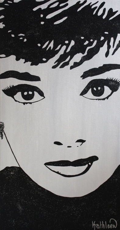 Audrey Hepburn Painting On Canvas Celebrities P Artfinder