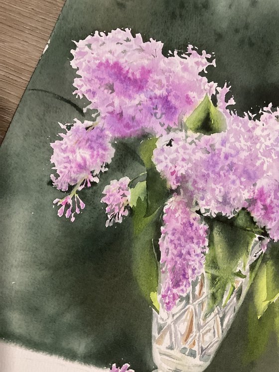 Bouquet of lilacs, flowers