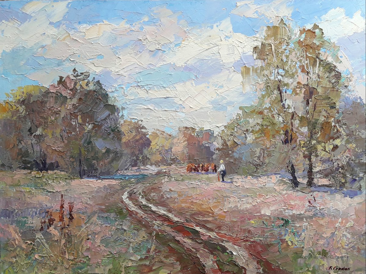 Oil painting Shepherd nSerb66 by Boris Serdyuk