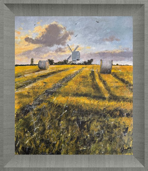 Post Windmill cornfield