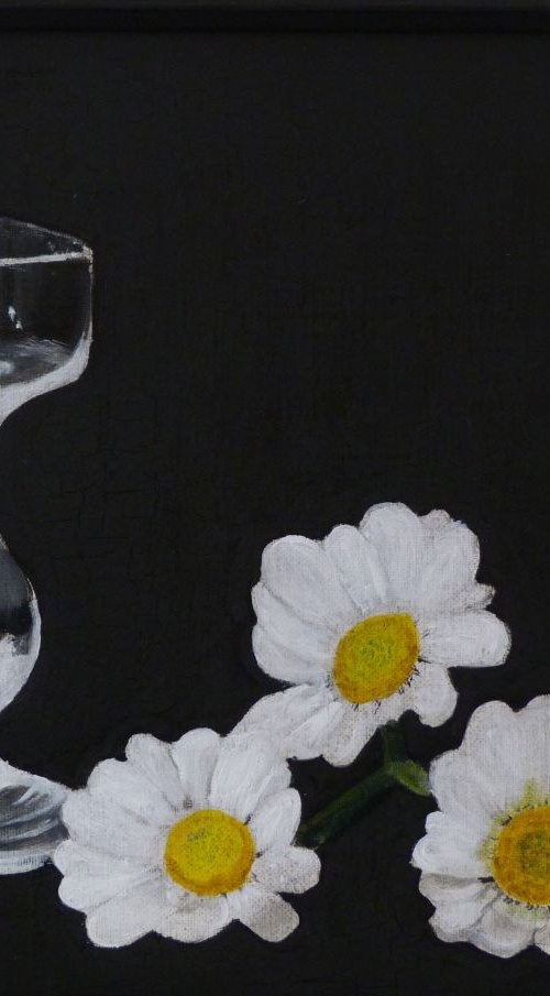 Daisies and Candlestick by Karen Spence
