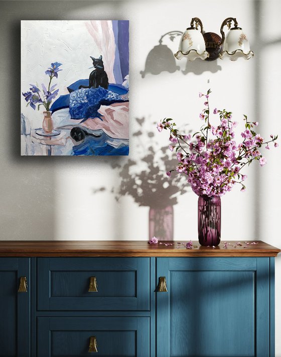 The Iris and the Cat.