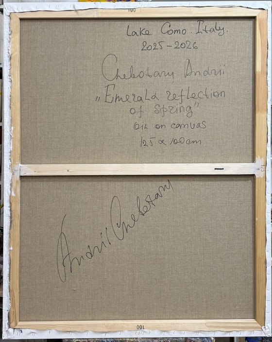 “Emerald reflection of spring”