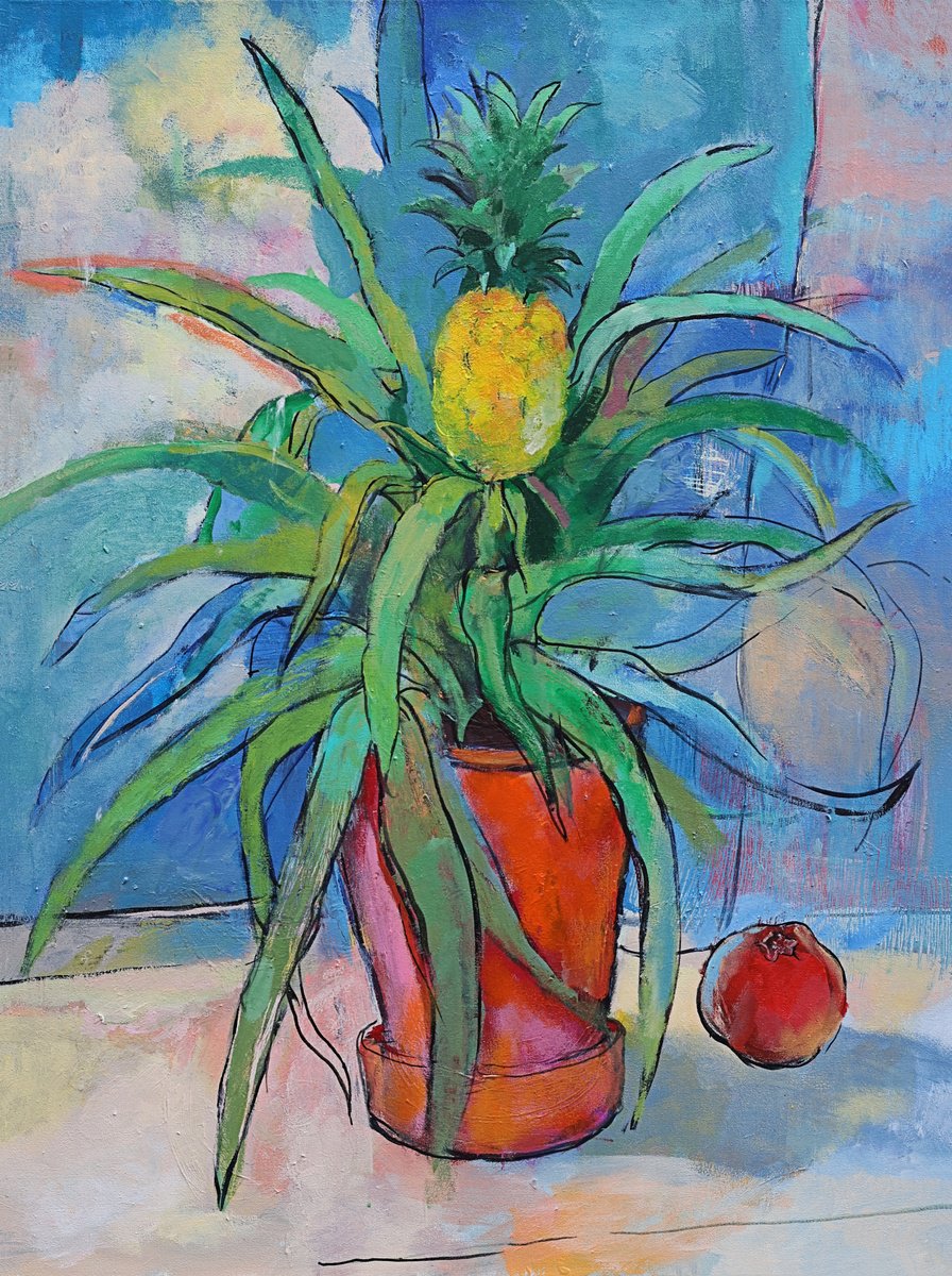  Pineapple By Artem Andreichuk, 28 X 37, Artwork For Sale On Artfinder