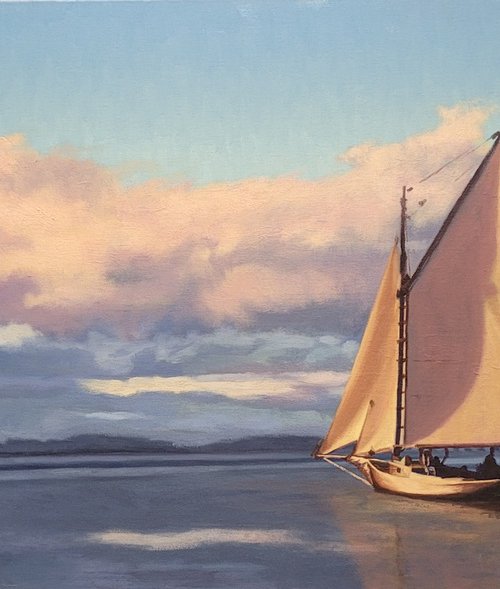 Winter Afternoon Sail by Christopher  Gill