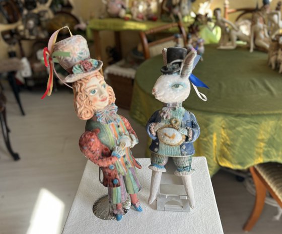 Hatter with the Rabbit, time for a tea.