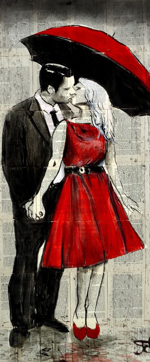 SHE WORE RED by Loui Jover