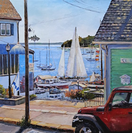 Summer day in Lunenburg  (24x24x1.5")