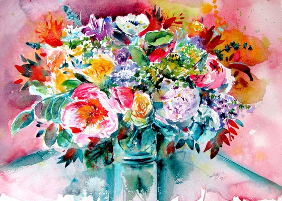 Still life with flowers