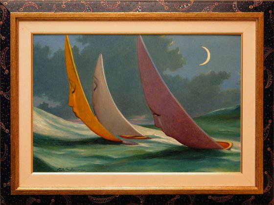 THE REGATTA - (framed).