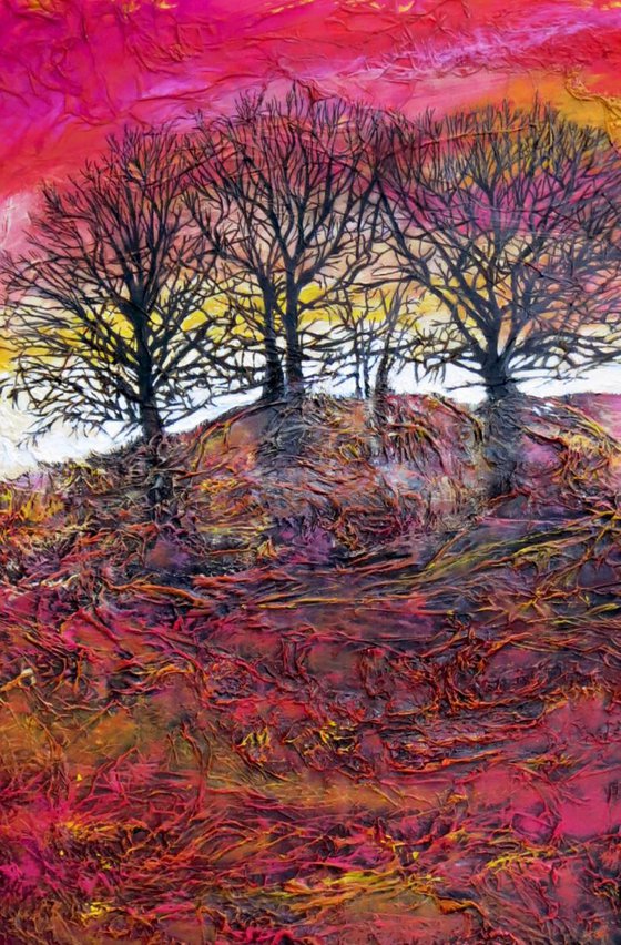 Pink Sky Trees