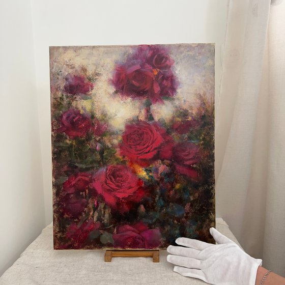 Red Roses Moody Atmosphere