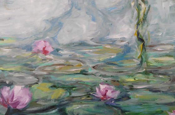 RESERVED for Juliet, Replica of Monet's water lilies 1919