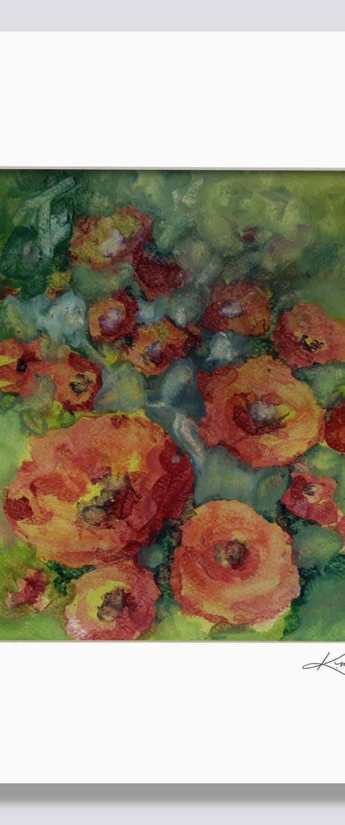 Encaustic Floral 46 by Kathy Morton Stanion