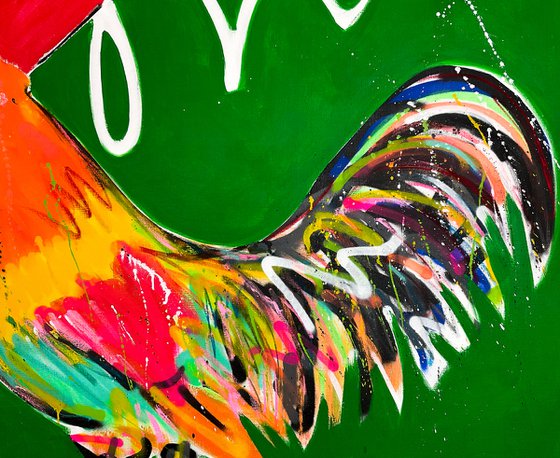 Rooster 140 X 140 CM / 55.11 Х 55.11 INCH