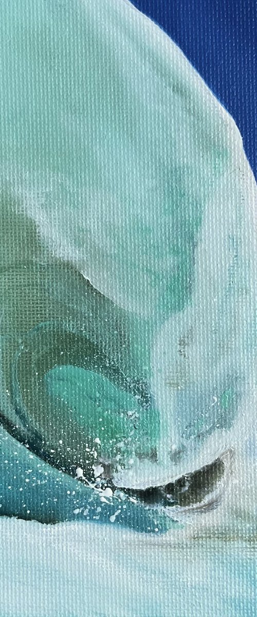 Big Wave Foam 9,5x9,5 inch by Myroslava Denysyuk