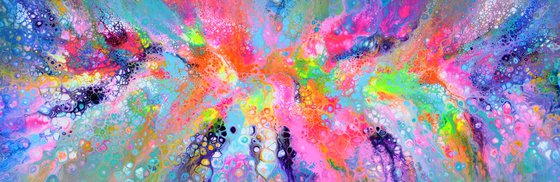 Flowing Energy 60 - Large Colorful Abstract