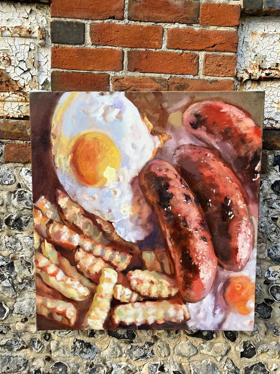 Sausage, egg and crinkle