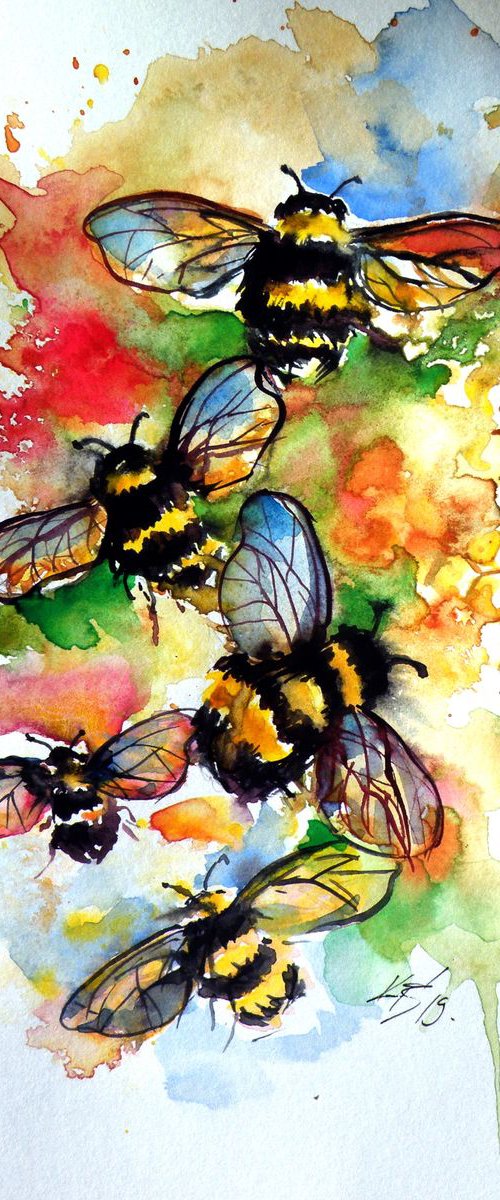 Working bees by Kovács Anna Brigitta