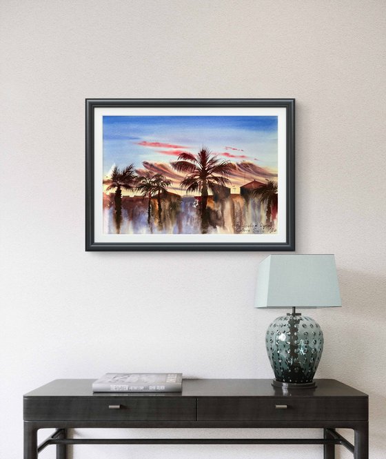 Warm Evening in Sicily Port