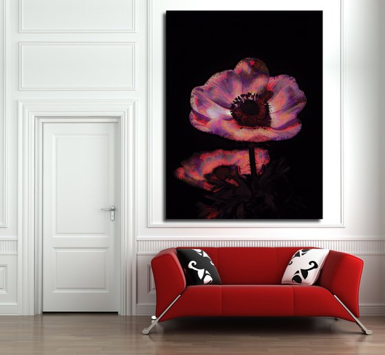 Tres flores rosa
