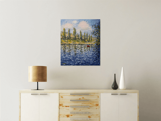 Poplars by the river