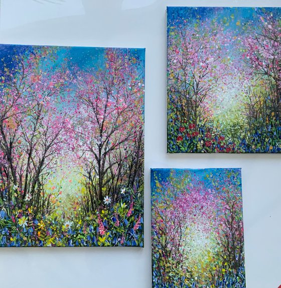 Wild Flora and Cherry Blossom Woodland III