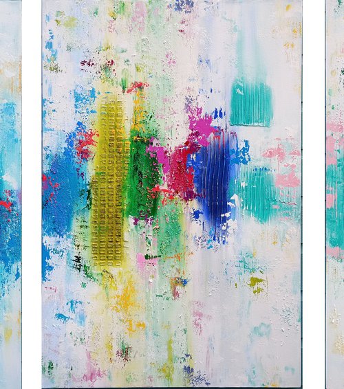 Let your light shine Triptych by Susan Wooler