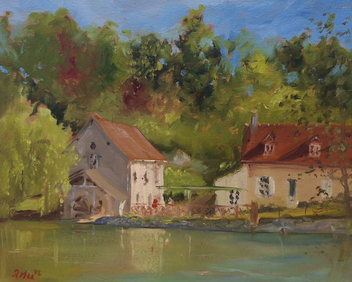 Houses By The River by Robert Mee