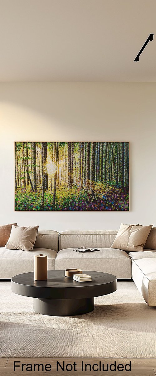 Hope's Dawn - Forest Landscape by Angie Wright