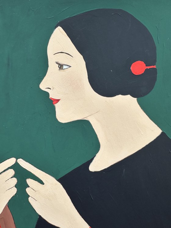 Two Women Facing Each Other