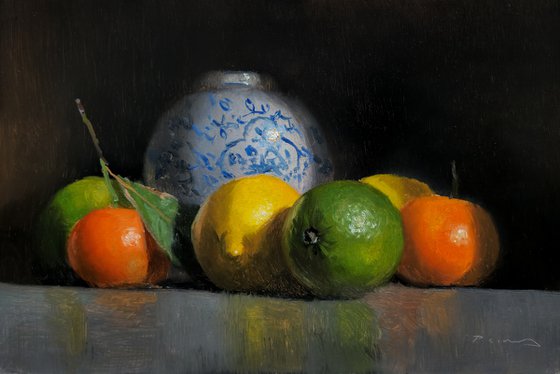 Citrus and a Vase