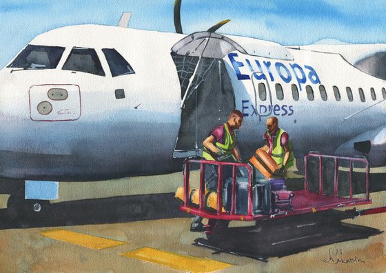 Airplane ATR-72 Aireuropa