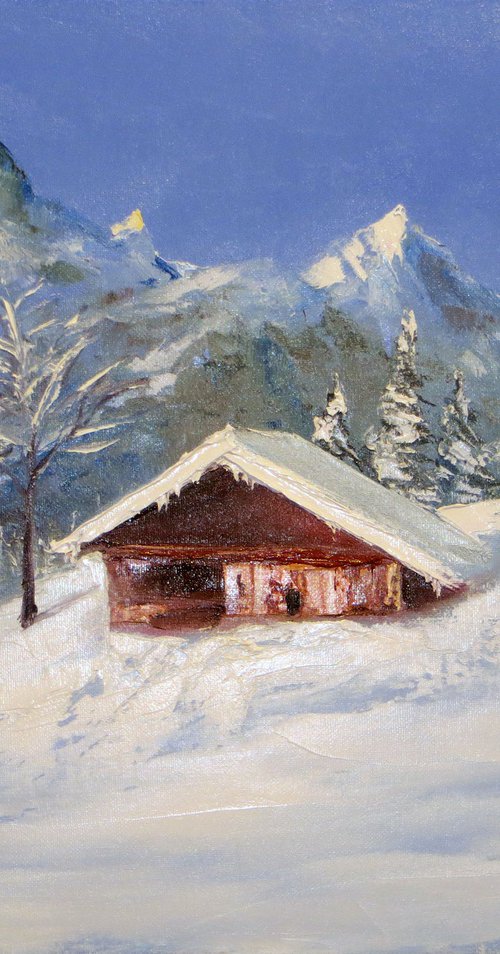 Heritage Series: Alpine Glow — Winter Peak by Lumina Studio