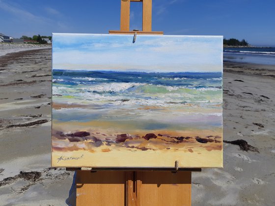 Seascape (plein air) (14×18")