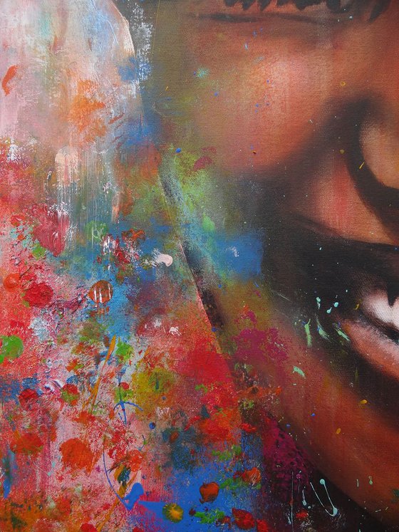 put a smile on your face (120 x 80 cm)