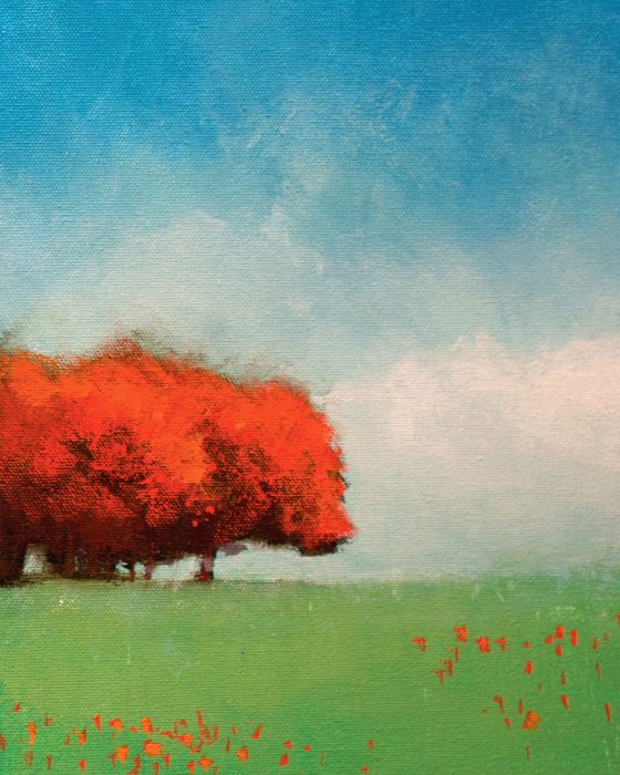 Red Trees Blue Sky 421