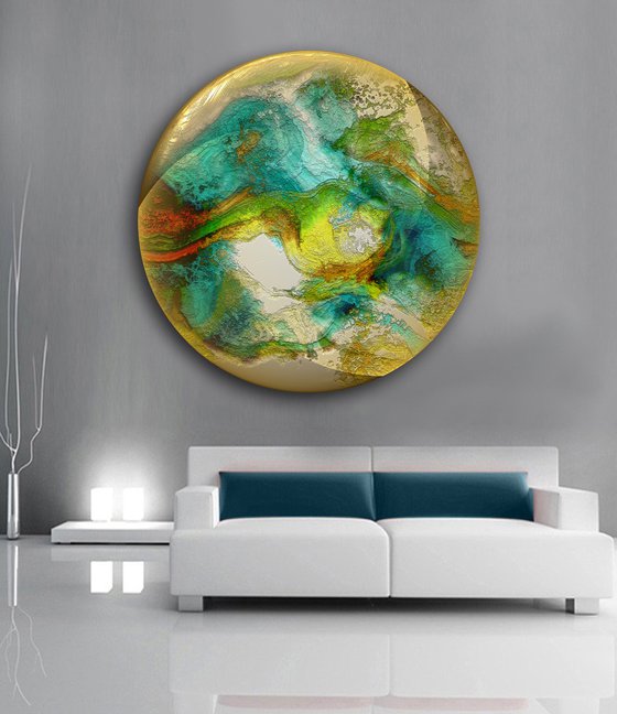 Mundo 4/XL large circular artwork