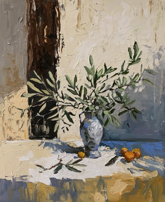 Olive Branches by the Window.