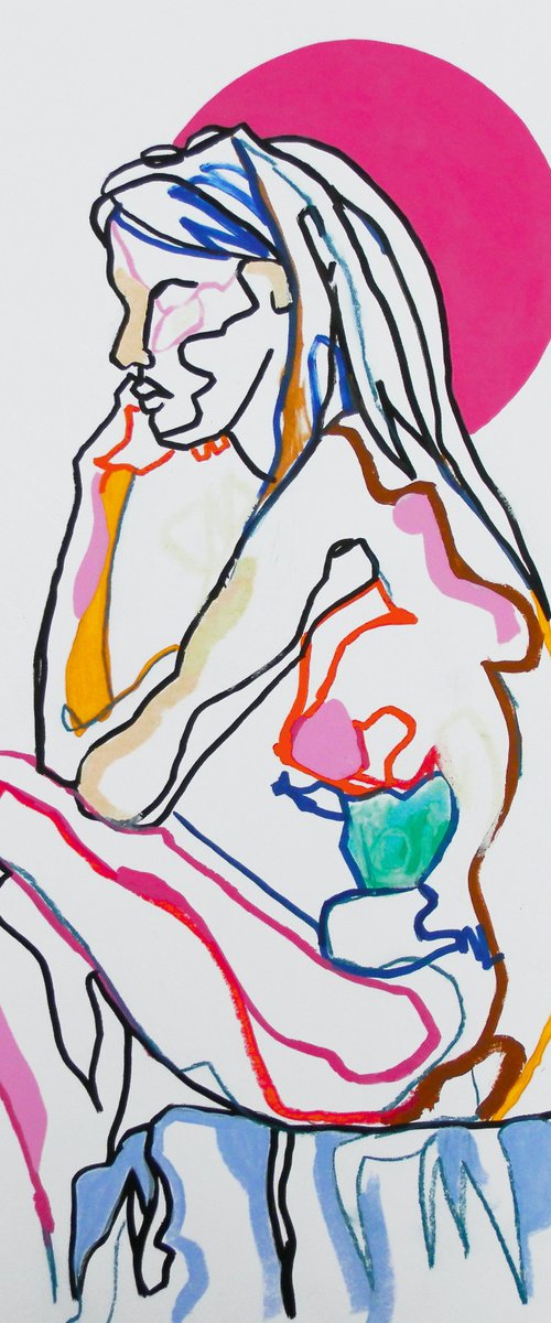 Female Nude Torso Study by Andrew Orton
