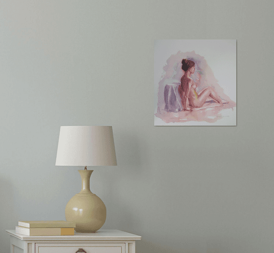 Seated female nude