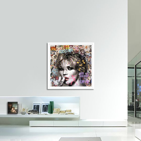 Kate Moss Cartier -Painting on Paper(300 gsm)