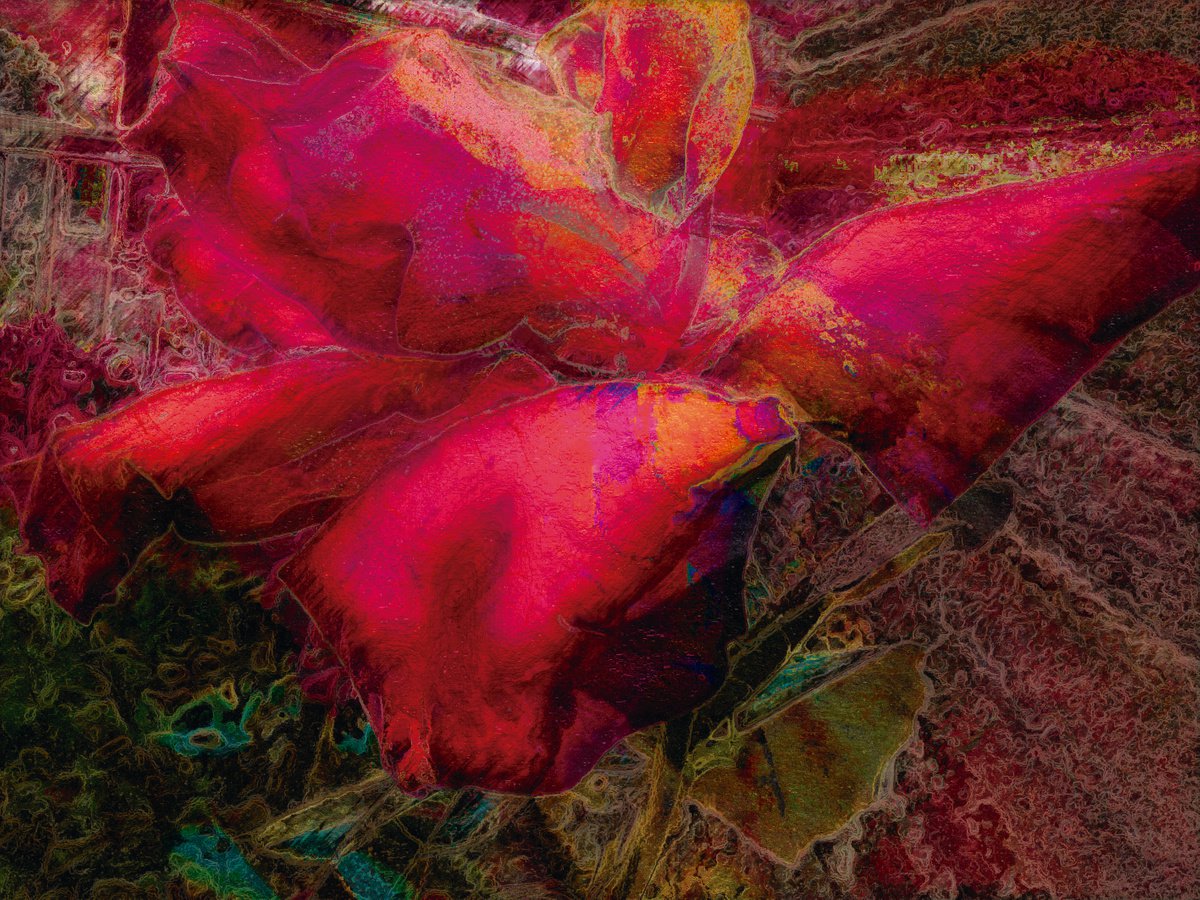 Abstract Botanical Print By Javier Diaz, 79 X 60, Metamorfosis 4/Xl Large Original Artwork, Original Artwork