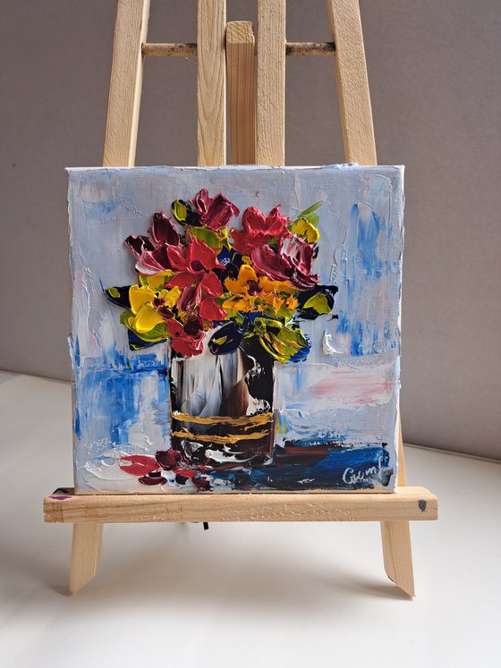 flowers in a vase still life