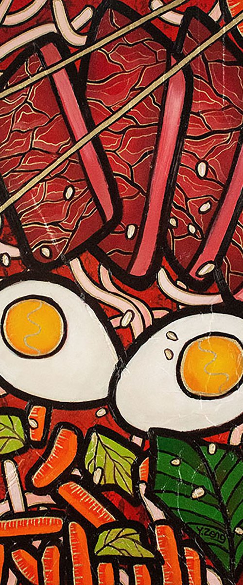 Ramen noodle beef by Yue Zeng
