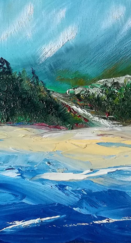 On the Shores of Loch Ness- Oil Painting, stunning, gorgeous by Mel Graham