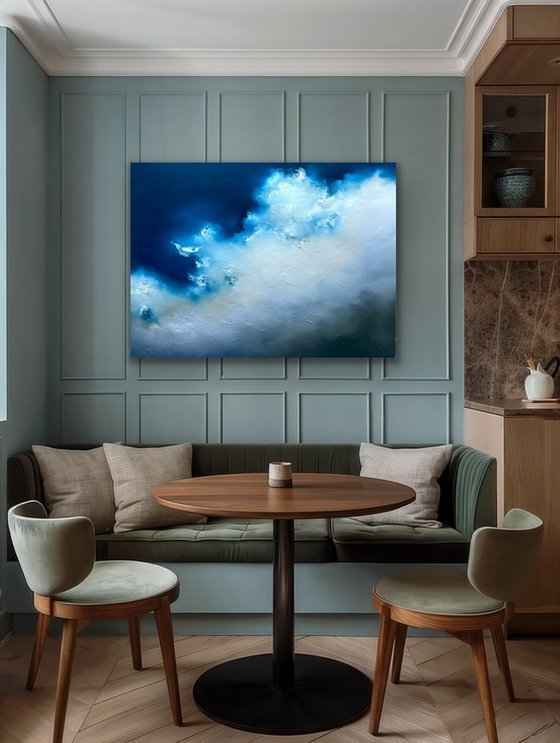 Storm clouds over fields