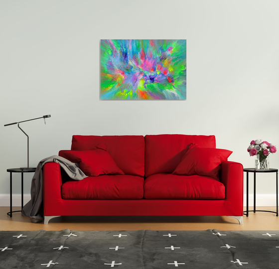 Earth Energy - 100x70 cm - XL Large Abstract Painting