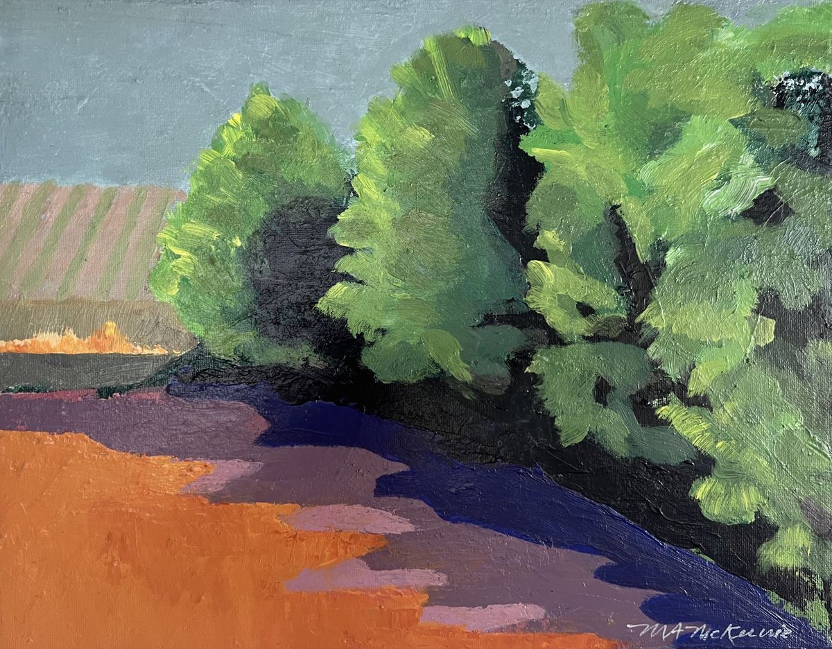  Fire Grove By Maryanne Mckernie, 14 X 11, Artwork For Sale On Artfinder